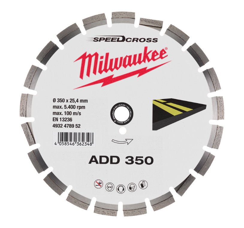Diamantklinge 350 mm. Milwaukee
