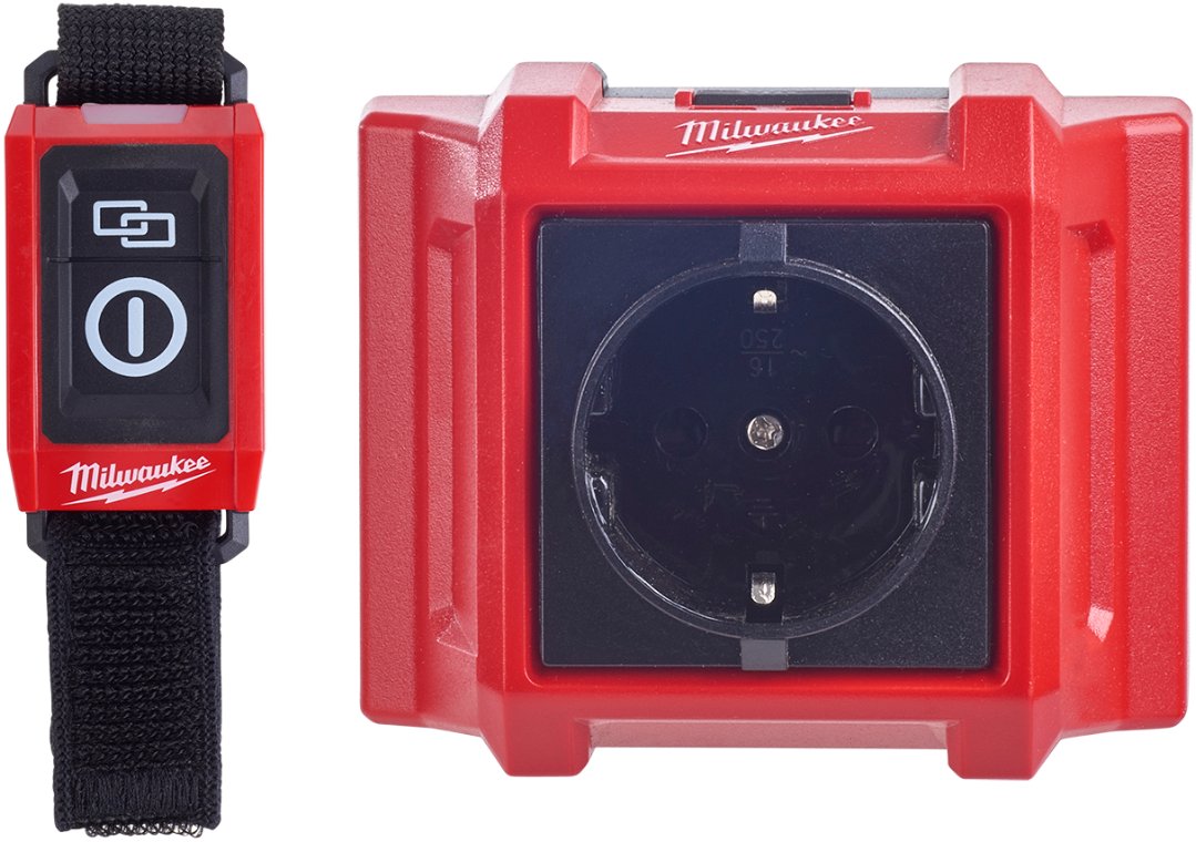 Fjernbetjent stikkontakt. Milwaukee