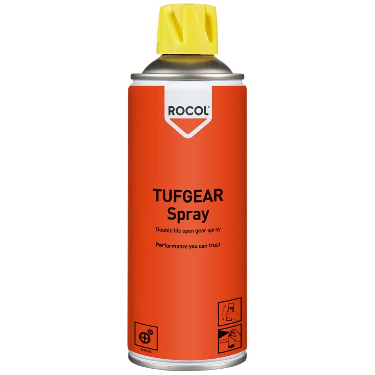 Tandhjulsfedt Tufgear spray. Rocol