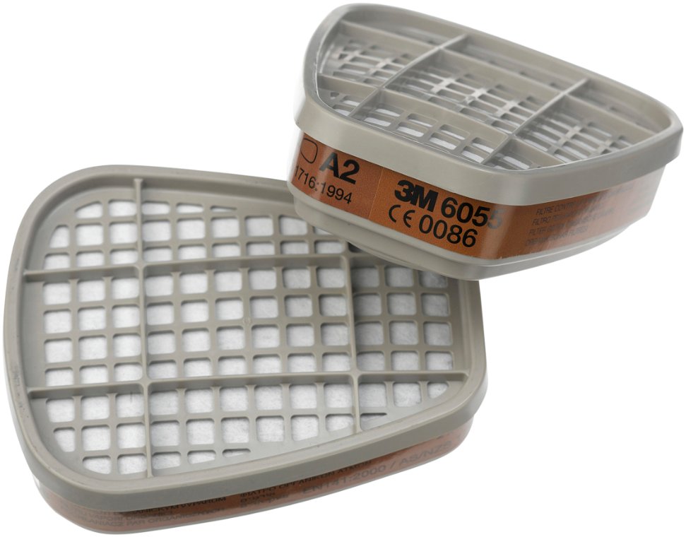 Gas- og dampfilter, 2 stk. 3M