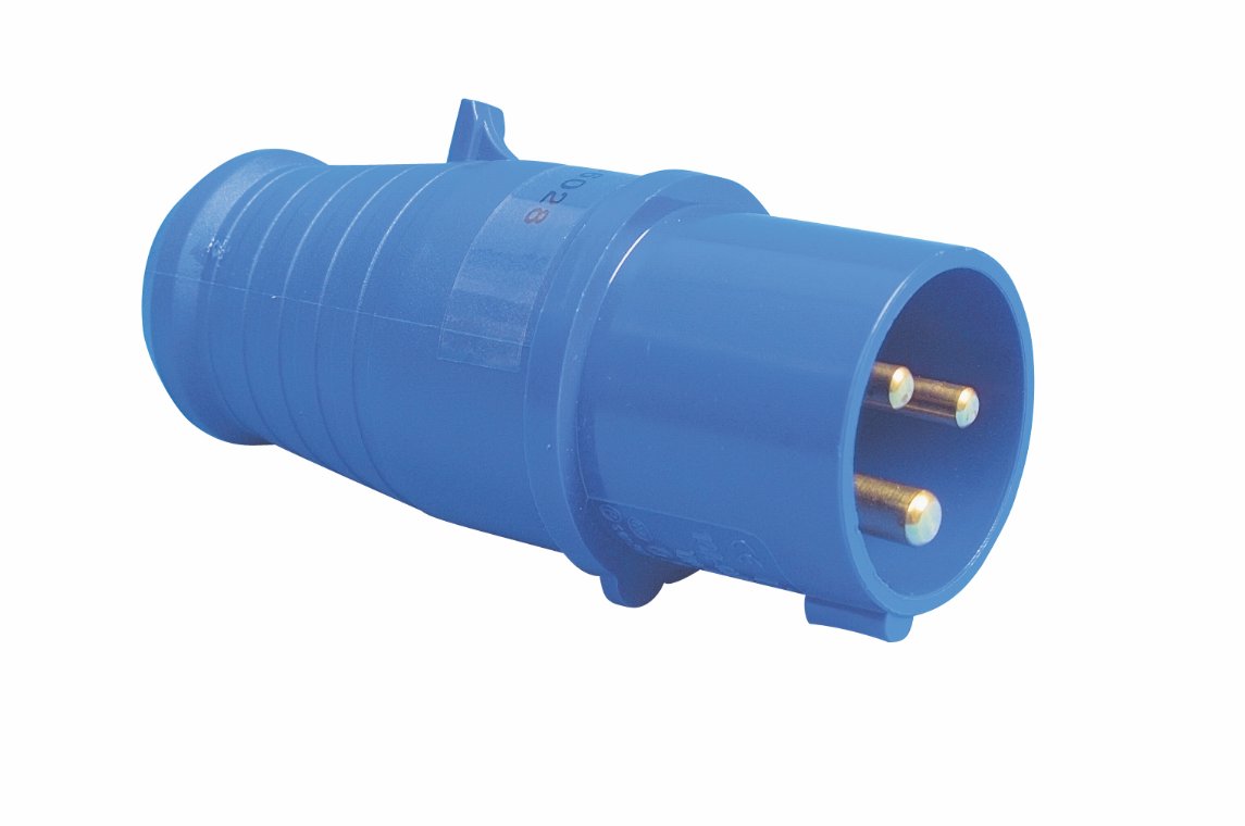 Stikprop 230 volt, blå