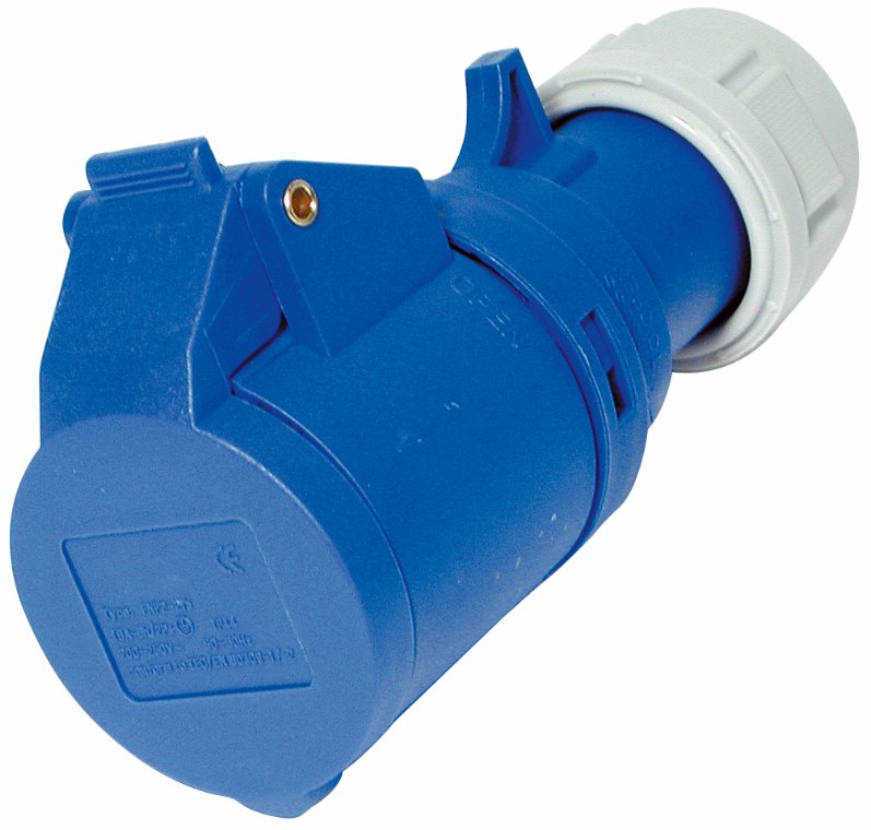 Forlængerled 230 volt, blå