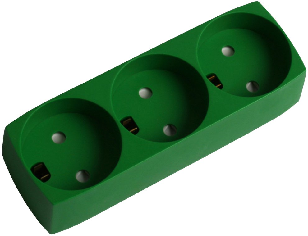 Stikdåse 3 udtag med jord