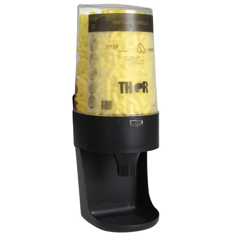 Dispenser til ørepropper inkl. 600 par ørepropper