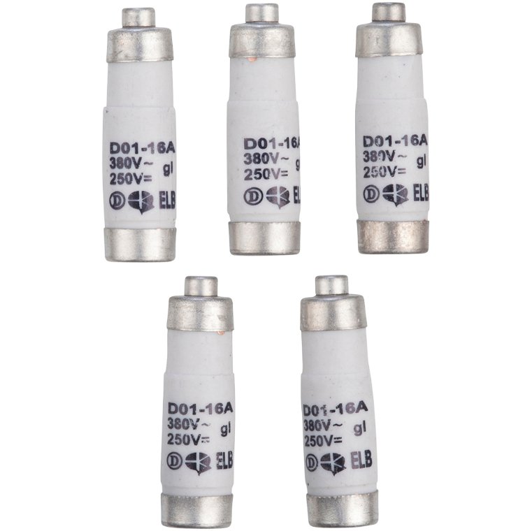 Sikring Neozed D01, 16 A, pk/5