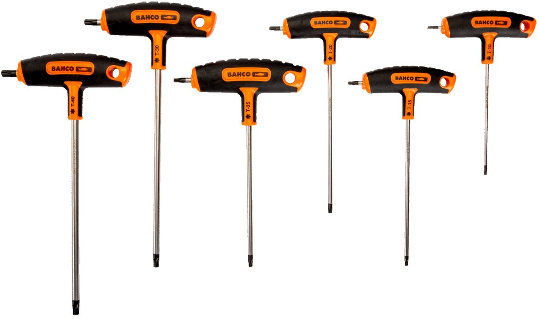 Skruetrækkersæt torx m/ t-greb. Bahco