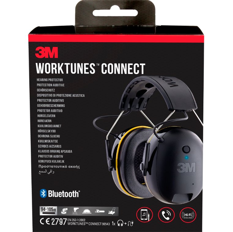 Høreværn WorkTunes Connect m/Bluetooth. 3M