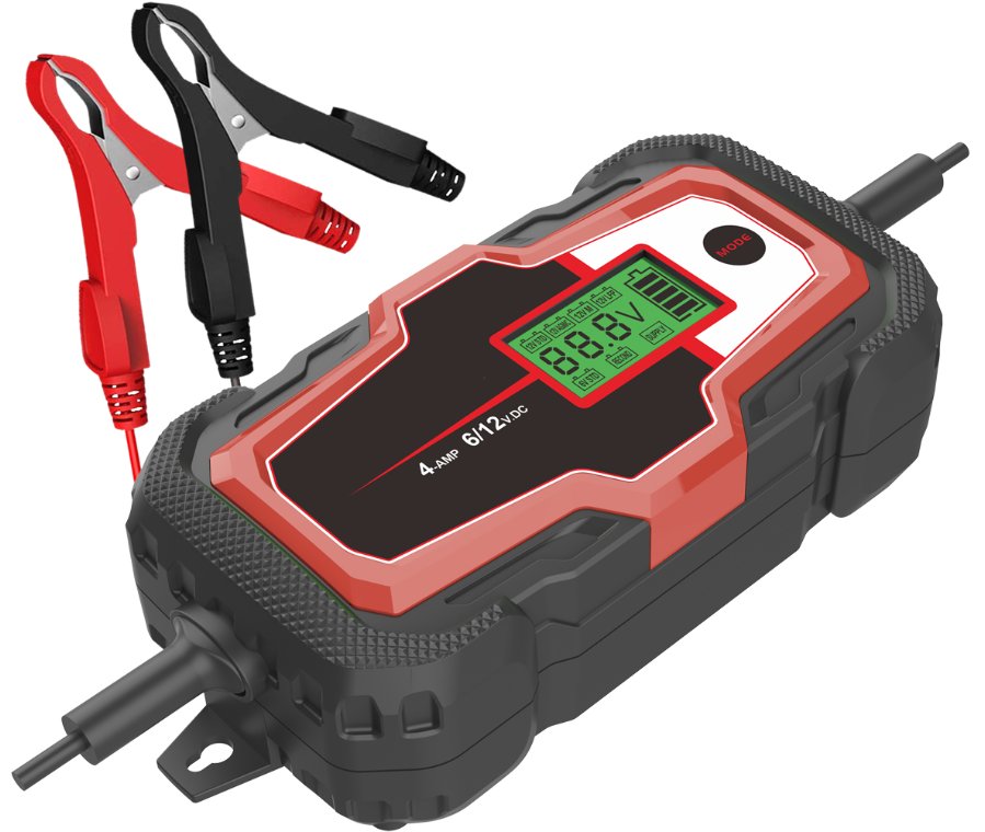 Batterilader 6/12 volt – 4 ah.