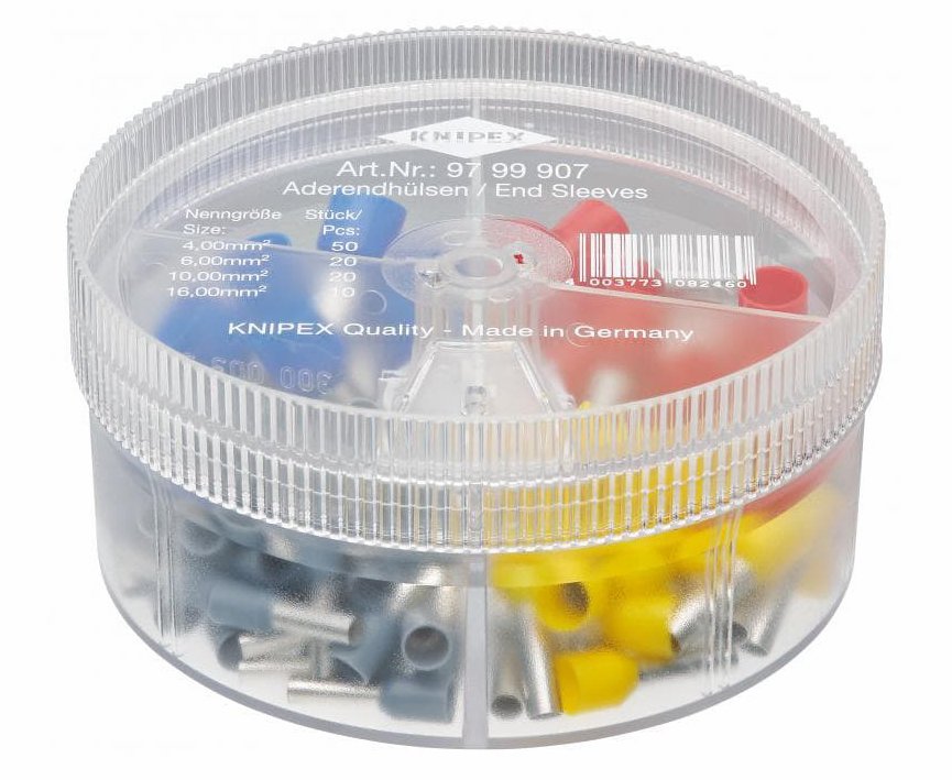 Kabeltyllesortiment 4,0-16 kvt. 100 stk. Knipex