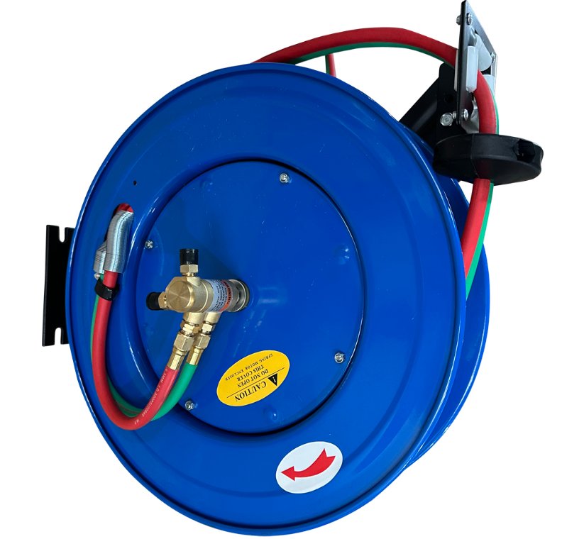 Slangeopruller 15 meter til ilt og gas