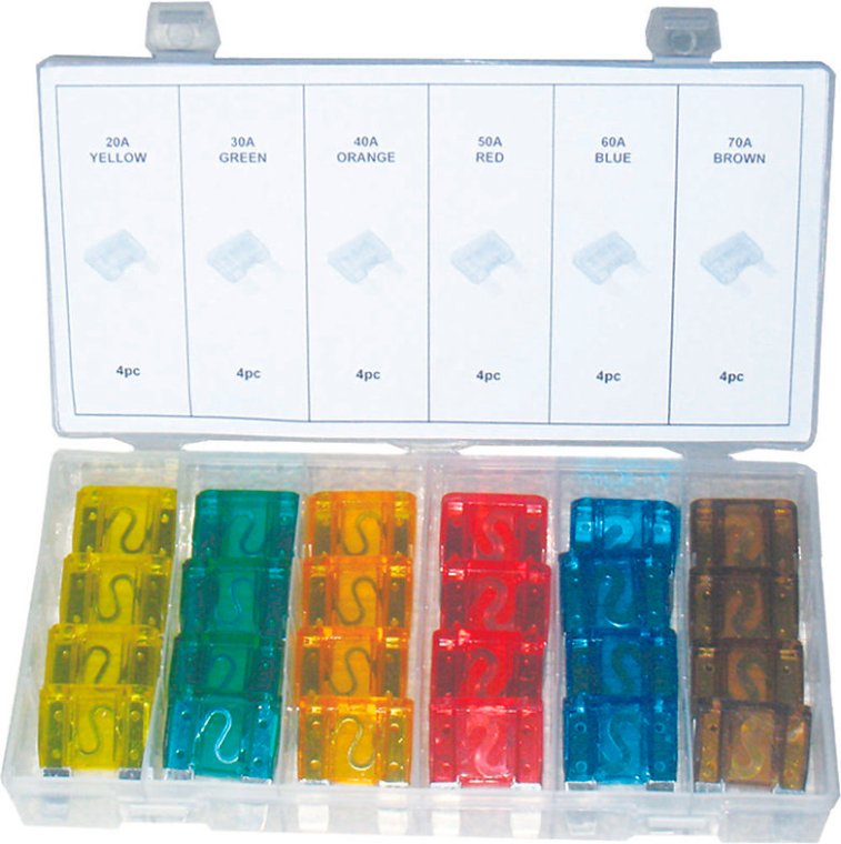 Sikringssortiment MAXI, 24 dele