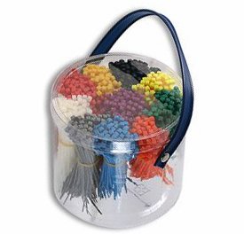 Kabelbindersortiment 1000 stk. ass. farver