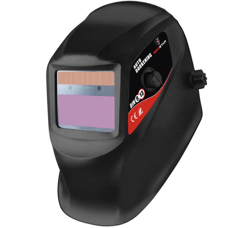 Svejsehjelm med automatisk dæmpning