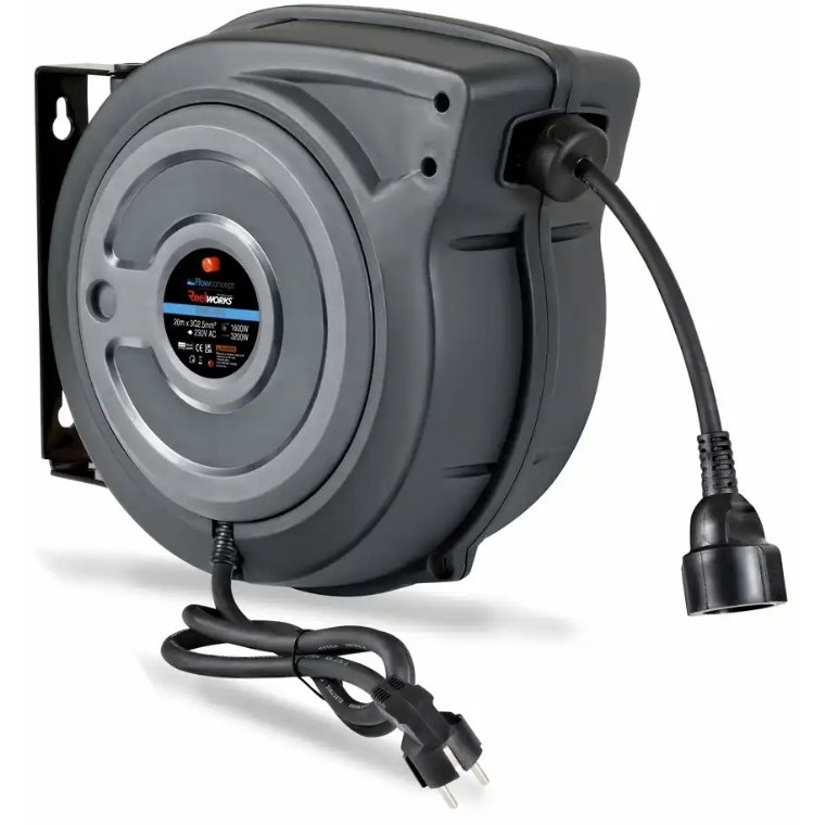 Kabelopruller 20 meter, automatisk, 3 x 2,5 m2.