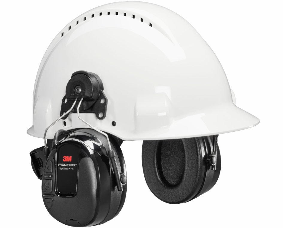 Hjelmhøreværn m/radio WorkTunes Pro. 3M
