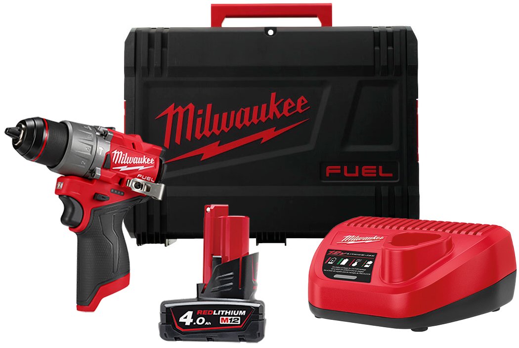 Slagbore- /skruemaskine 12 V. 4,0 Ah. Milwaukee