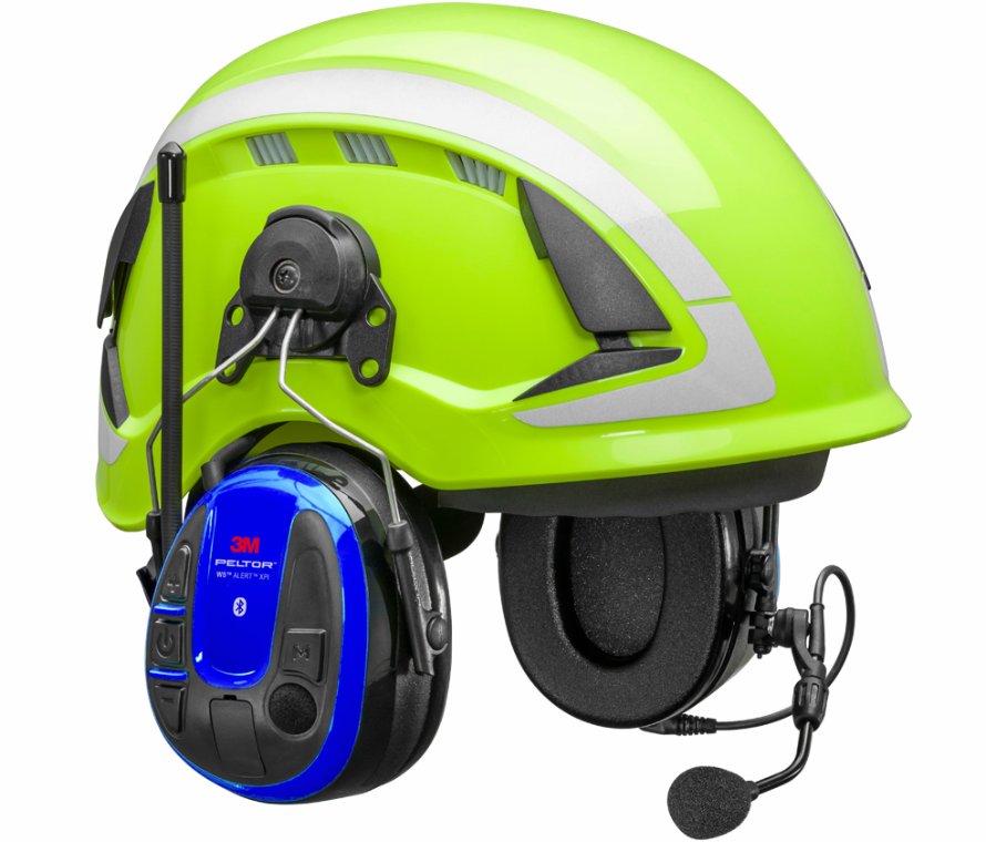 Høreværn hjelmmonteret med Bluetooth. 3M