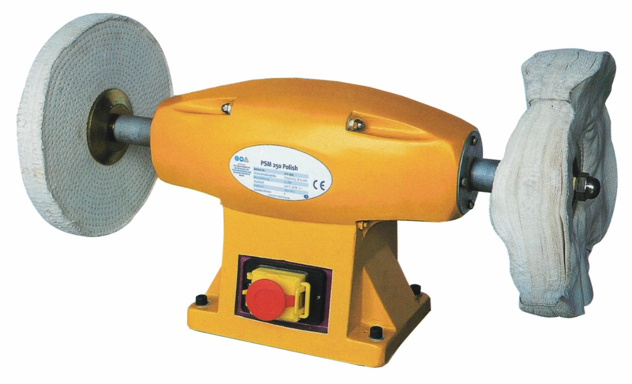 Polermaskine med kludeskiver
