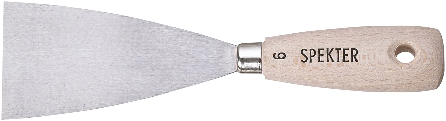 Spartel m/hård stålklinge og træskaft, 50 mm. Spekter