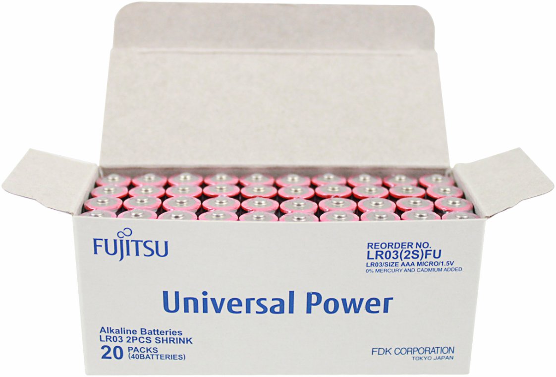 Batterier AAA LR03. 40 stk. Fujitsu