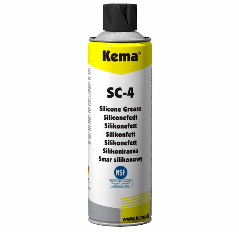Silicone-fedt. Kema