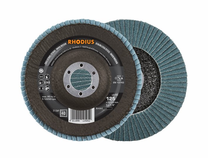 Lamelrondel 125 mm, K60. Rhodius